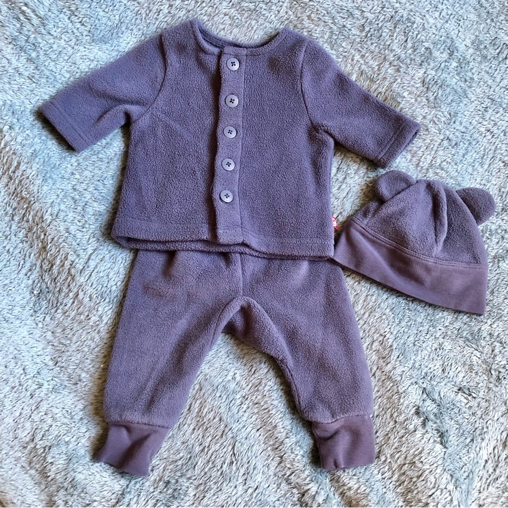 Zutano Cozy Blue Baby Outfit